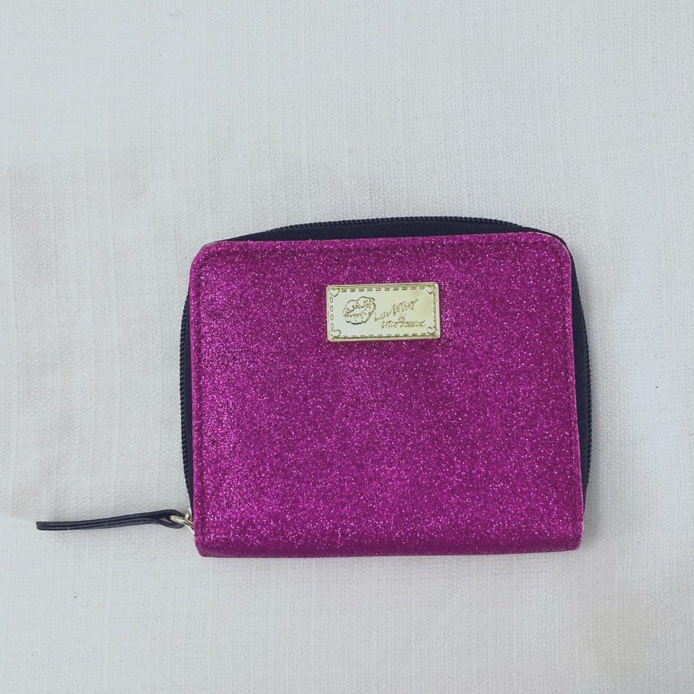 Betsey Johnson Hot Pink Sparkle Wallet